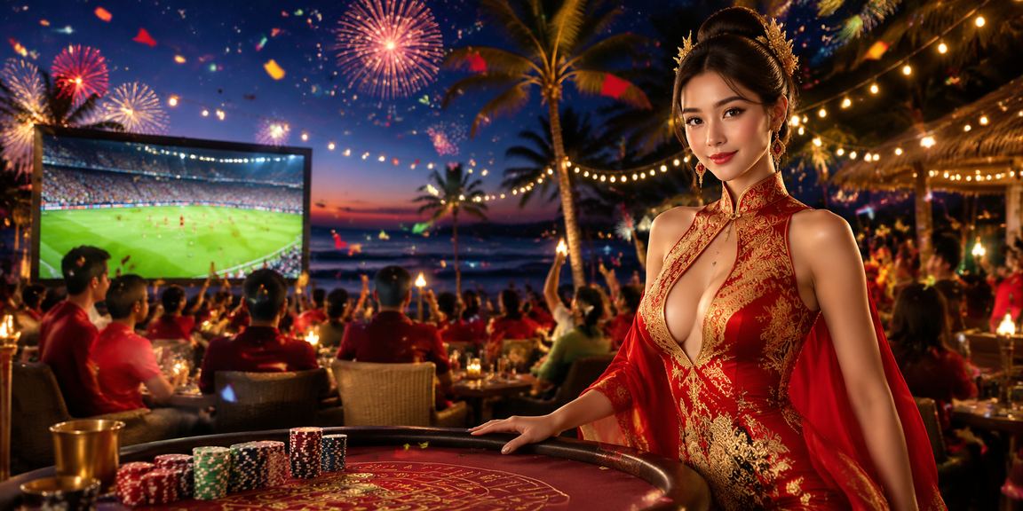 Người hâm mộ bóng đá tại Phú Quốc theo dõi kèo cược trên bãi biển